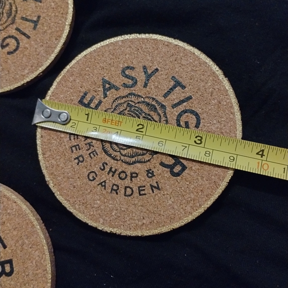 ❄️Easy Tiger Cork coasters 4pk (4 sets per purchase) - Picture 3 of 7